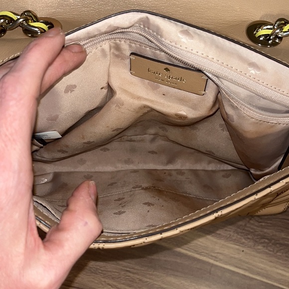 Kate Spade Briar Lane Emelyn quilted white/dove multi colorblock crossbody - Picture 9 of 16